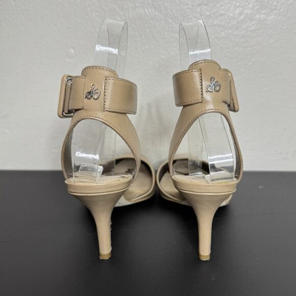 Sam Edelman "Okala" Nude Ankle-Strap Pointed Toe Heels, Size 5.5 - Picture 4 of 8